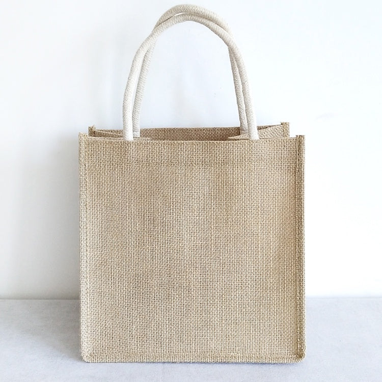 【Professional Customization】Linen Bag Jute Bag Linen Bag Linen Bag Linen Shopping Bag Hand Bag Gift Bag Printable Logo Manufacturers Customized Various Sizes and Styles(minimum 50pcs)