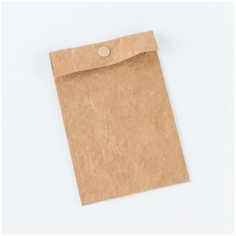 【Professional Customization】Washed Kraft Paper B4 File Bag Simple Fashion IPAD Jacket Office Data Storage File BagPrintable Logo Manufacturers Customized Various Sizes and Styles(minimum 50pcs)