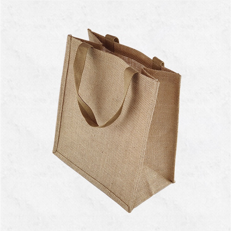 【Professional Customization】Manufacturers Custom Jute Bag Linen Handbag Custom Logo Gift Packaging Retro Small Sack Mulch Linen Bag Wholesale Printable Logo Manufacturers Customized Various Sizes and Styles(minimum 50pcs)