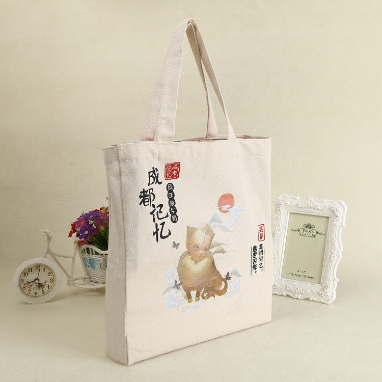 【Professional Customization】Free Design of Advertising Giveaways Cotton Handbags Custom Yogurt Packaging Shopping Bags Printable Logo Manufacturers Customized Various Sizes and Styles(minimum 50pcs)