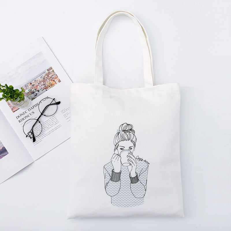 【Professional Customization】Canvas Bag Shopping Bag Handbag Customized Advertisement  Business Enterprise Publicity Cotton Bag Printable Logo Manufacturers Customized Various Sizes and Styles(minimum 50pcs)