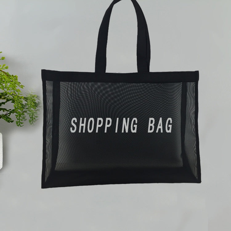 【Professional Customization】Custom-made Casual Beach Bag Mesh One-shoulder Shopping Bag Bath Bag Fashion Mesh One-shoulder BagPrintable Logo Manufacturers Customized Various Sizes and Styles(minimum 50pcs)