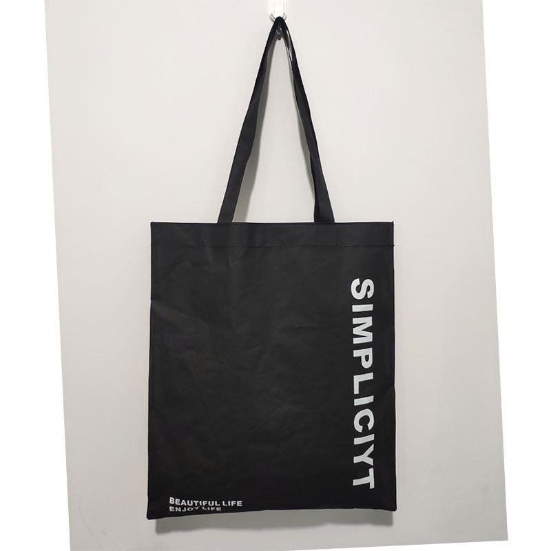 【Professional Customization】Custom DuPont Paper Bags Tyvek Shopping Bag Fashion Simple Women's Single Shoulder Bag Can Wash Kraft Paper Bags Printable Logo Manufacturers Customized Various Sizes and Styles(minimum 50pcs)