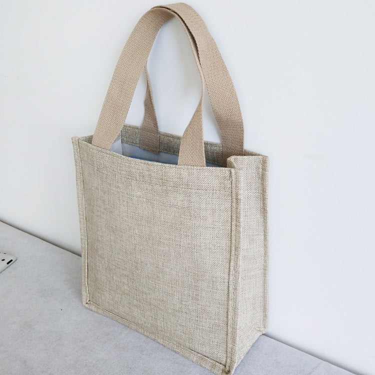 【Professional Customization】Jute Bag Small Bag Retro High Grade Linen Bag Exquisite Simple Advertising Gift Bag Packaging Bag Handbag Printable Logo Manufacturers Customized Various Sizes and Styles(minimum 50pcs)