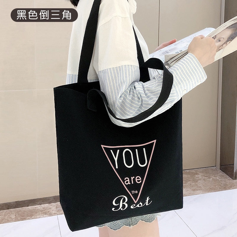 【Professional Customization】Lovely Canvas Bag Women's Single Shoulder Fashion Office Messenger Bag Printable Logo Manufacturers Customized Various Sizes and Styles(minimum 50pcs)