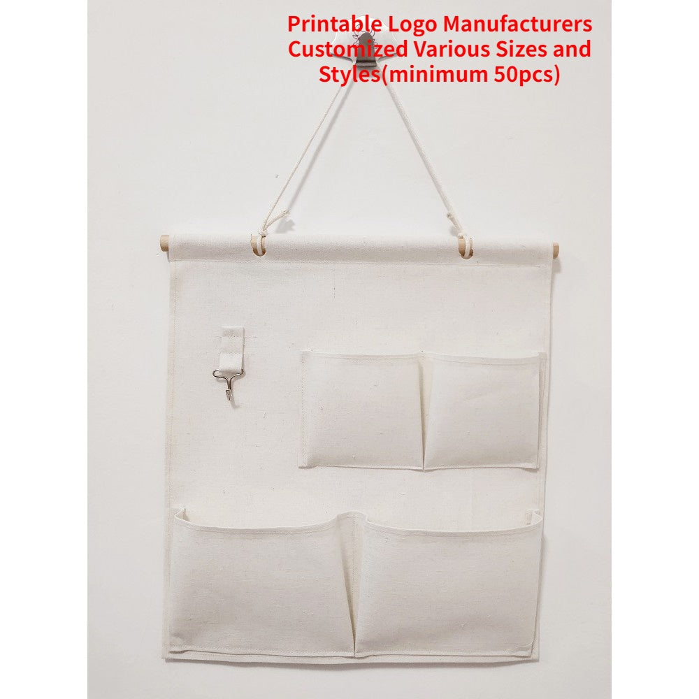 【Professional Customization】Cotton Hanging Bag Multi-mouth Wall Hanging Storage Bag Door Rear Wall Hanging Multi-layer Finishing Storage Bag Printable Logo Manufacturers Customized Various Sizes and Styles(minimum 50pcs)