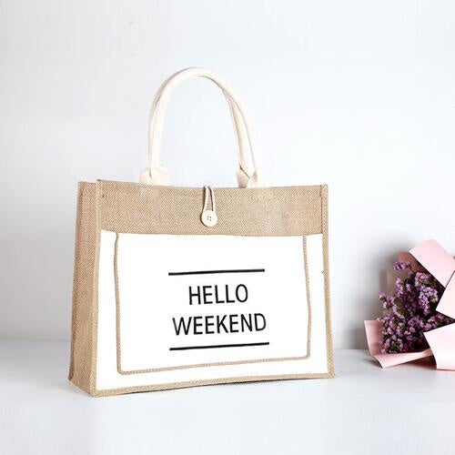 【Professional Customization】Linen Canvas Handbag, Environmental Protection Gift Bag, Jute Bag, Student's Book, Large Capacity Portable Bag Printable Logo Manufacturers Customized Various Sizes and Styles(minimum 50pcs)