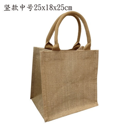 【Professional Customization】Jute Bag Linen Portable Shopping Bag Literature and Art RETRO Lunch Box Small Cloth Bag Printable Logo Manufacturers Customized Various Sizes and Styles(minimum 50pcs)