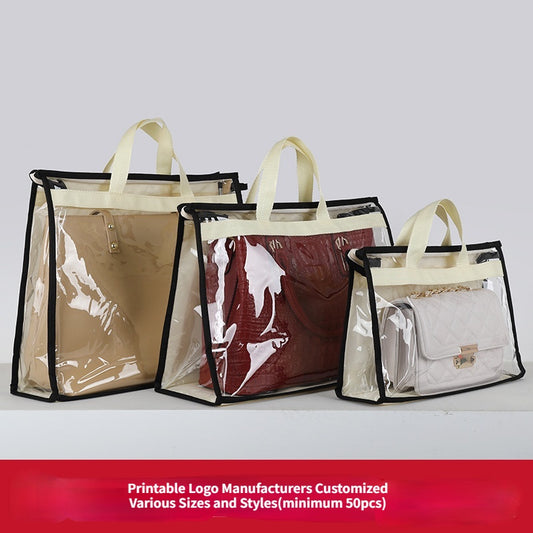 【Professional Customization】Breathable Moisture-proof Luxury Bag Dustproof Transparent Sealed Leather Bag Protective Cover Mould Proof Storage BagPrintable Logo Manufacturers Customized Various Sizes and Styles(minimum 50pcs)