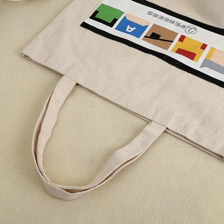 【Professional Customization】Factory Processing Custom Color Printing Cotton Canvas Bag, Custom Can Print Logo Environmental Protection Canvas BagPrintable Logo Manufacturers Customized Various Sizes and Styles(minimum 50pcs)