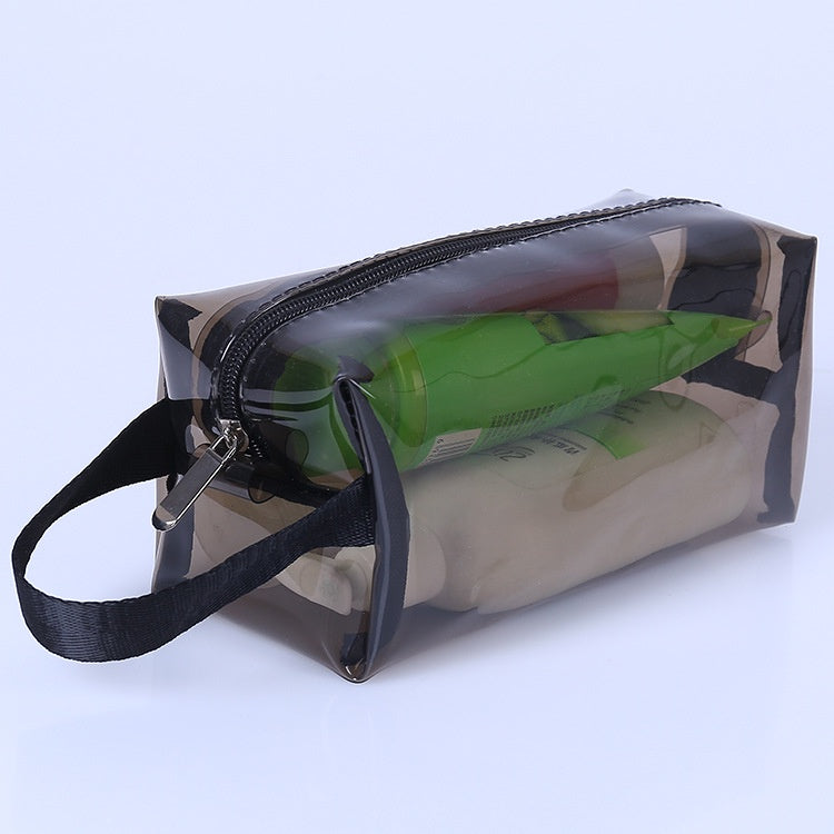 【Professional Customization】Custom Transparent Portable Pvc Bag Portable Plastic Toiletries Zipper Bag Transparent PVC Cosmetics BagPrintable Logo Manufacturers Customized Various Sizes and Styles(minimum 50pcs)