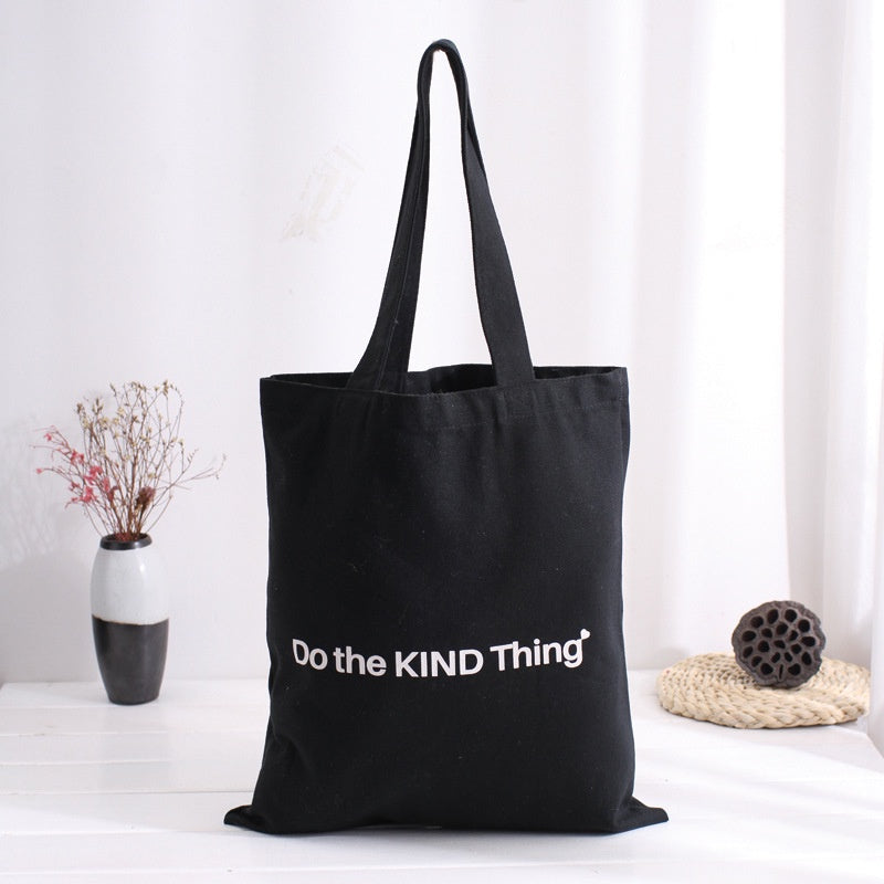 【Professional Customization】Canvas Bag Shopping Handbag Enterprise Custom Advertising Gift Bag Student Cram School BagPrintable Logo Manufacturers Customized Various Sizes and Styles(minimum 50pcs)