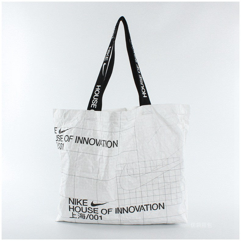 【Professional Customization】Custom Washing Rubbings DuPont Paper Bag Custom Tyvek Teweiqiang Large Capacity Shopping Bag Printable Logo Manufacturers Customized Various Sizes and Styles(minimum 50pcs)