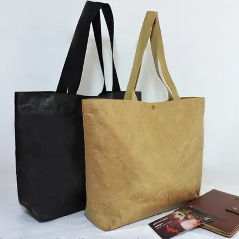 【Professional Customization】DuPont Paper Handbag Manufacturer Custom Foldable Tearless Shopping Bag Korean Version of Personality Shoulder BagPrintable Logo Manufacturers Customized Various Sizes and Styles(minimum 50pcs)