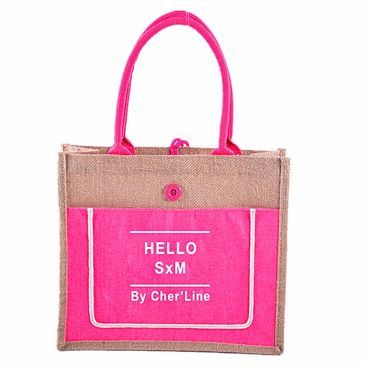 【Professional Customization】Cotton Sack Waterproof Jute Shopping Bag Retro Can Be Printed LOGO Linen Bag Custom-made Linen Gift Bag Large CapacityPrintable Logo Manufacturers Customized Various Sizes and Styles(minimum 50pcs)