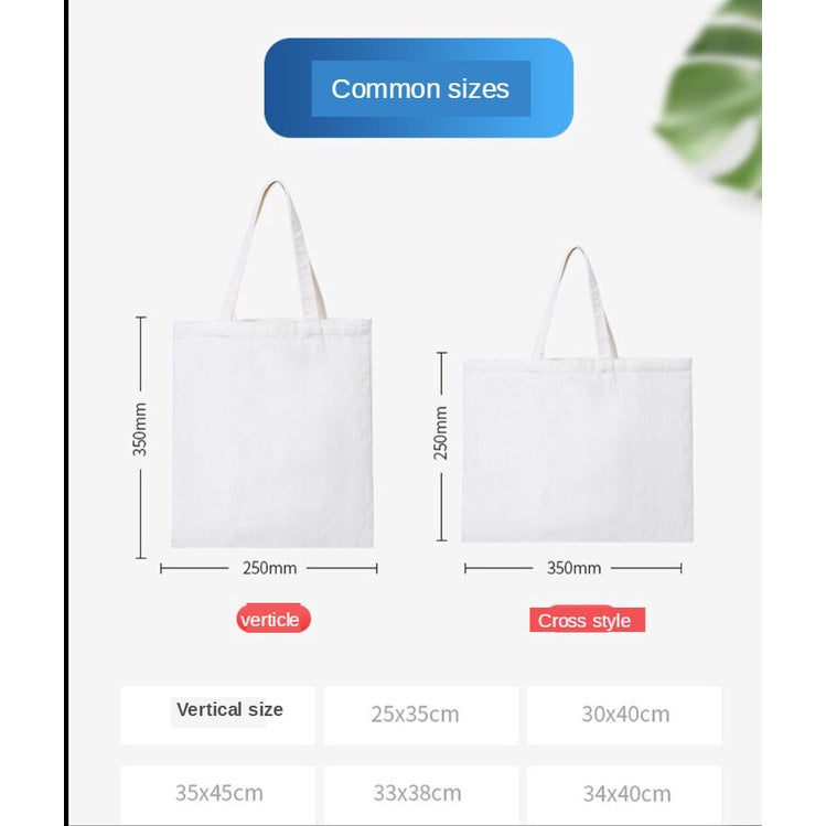 【Professional Customization】Canvas Bag Canvas Bag Custom Made Cotton Bag Cultural And Creative Advertising Bag Environmental Protection Bag Urgent Printable Logo Manufacturers Customized Various Sizes and Styles(minimum 50pcs)