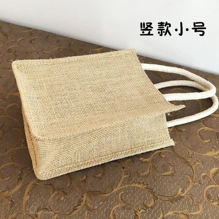 【Professional Customization】Shopping Environmental Protection Bag Linen Hand Canvas Women's Mini Printable Logo Manufacturers Customized Various Sizes and Styles(minimum 50pcs)