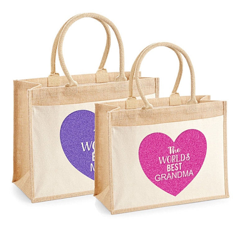 【Professional Customization】Linen Shopping Bags Custom-printed Logo for Advertising Gift Jute Bags Cotton Linen Tote BagPrintable Logo Manufacturers Customized Various Sizes and Styles(minimum 50pcs)