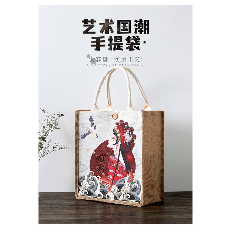 【Professional Customization】Custom Logo Canvas Bag Printing Shopping Work Canvas Bag Women's One Shoulder Hand Carry Linen Bag Hand Bag In StockPrintable Logo Manufacturers Customized Various Sizes and Styles(minimum 50pcs)