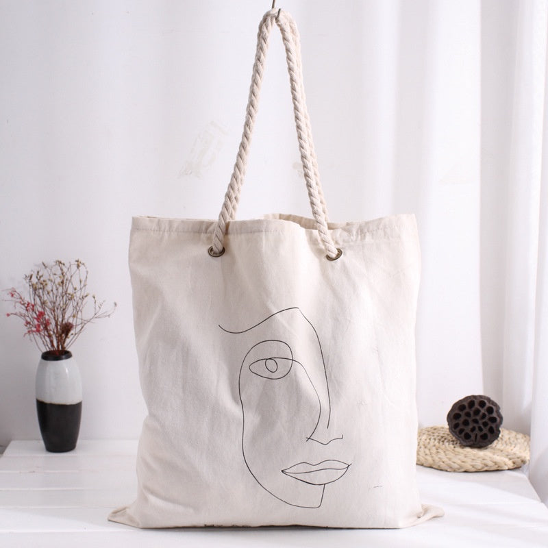 【Professional Customization】Canvas Hand-held Shopping Bag Book Storage Bag Enterprise Customized Advertising Gift BagPrintable Logo Manufacturers Customized Various Sizes and Styles(minimum 50pcs)