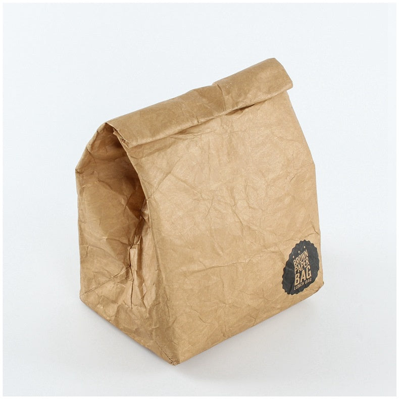 【Professional Customization】Kraft Paper Thermal Insulation Bag Customized Kraft Paper Washable Fresh-keeping BagPrintable Logo Manufacturers Customized Various Sizes and Styles(minimum 50pcs)