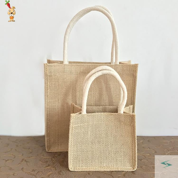 【Professional Customization】Jute Bag Small Bag Retro High Grade Linen Bag Exquisite Simple Gift Bag Gift Bag Handbag Printable Logo (minimum 50pcs) Printable Logo Manufacturers Customized Various Sizes and Styles(minimum 50pcs)