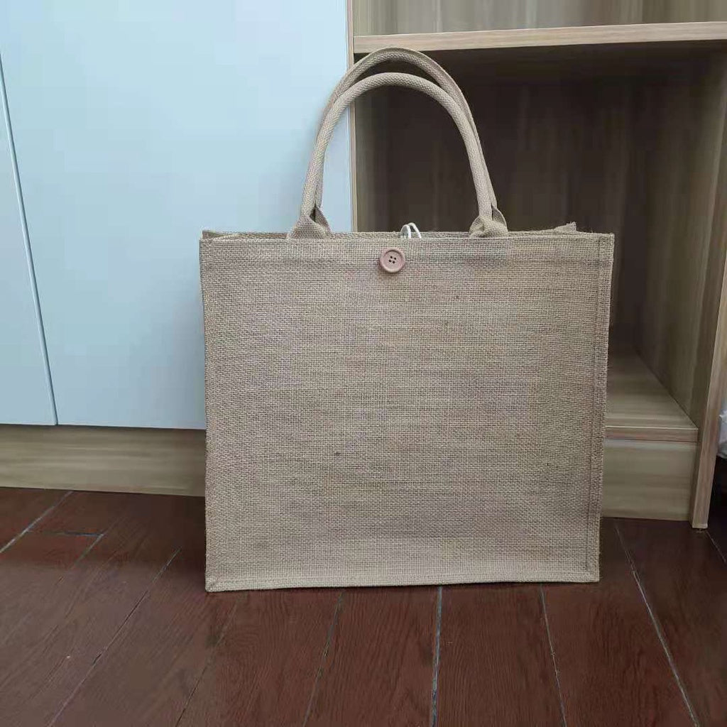 【Professional Customization】Spot Hand-painted Hand-painted Gunny Bag Dragon Boat Festival Gift Bag Fashion Jute Bag Portable Shopping Storage BagPrintable Logo Manufacturers Customized Various Sizes and Styles(minimum 50pcs)