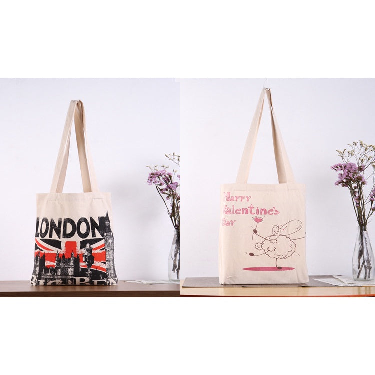 【Professional Customization】Factory Direct Sales Canvas Handbag Environmental Protection Shopping Bag Promotion Gift BagPrintable Logo Manufacturers Customized Various Sizes and Styles(minimum 50pcs)