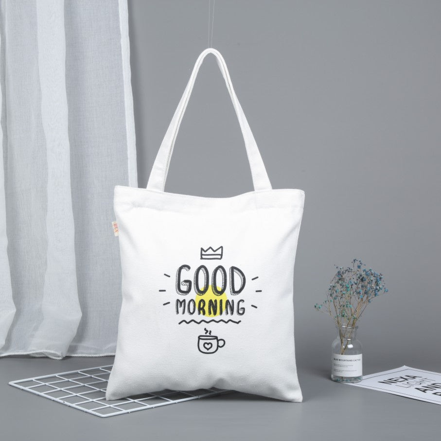 【Professional Customization】Canvas Bag Cotton Bag Custom Made Canvas Bag Environmental Portable Shopping Bag Bundle Mouth Storage Bag Printable Logo Manufacturers Customized Various Sizes and Styles(minimum 50pcs)