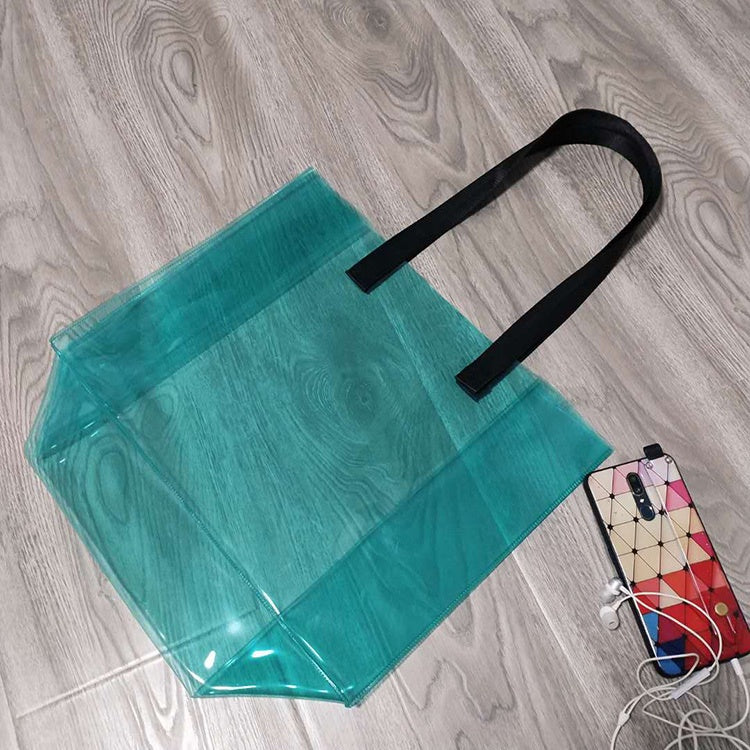 【Professional Customization】PVC Magic Color Radium Shooter Bag Transparent Jelly Bag Beach Waterproof Bag Versatile Gift Bag Printable Logo Manufacturers Customized Various Sizes and Styles(minimum 50pcs)