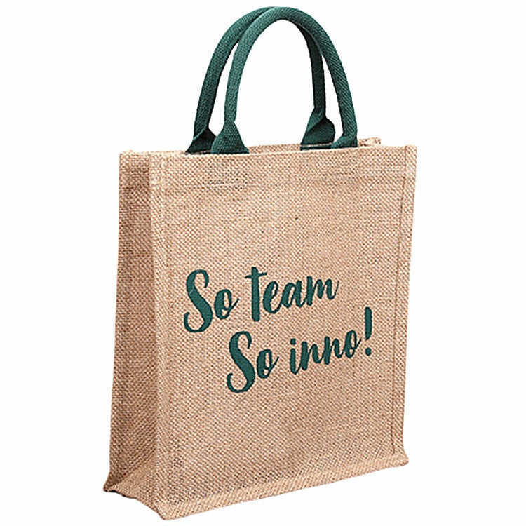 【Professional Customization】Hemp Bag Waterproof Jute Shopping Bag Retro Advertising Tableware Bag Large Capacity Cotton and Linen BagPrintable Logo Manufacturers Customized Various Sizes and Styles(minimum 50pcs)