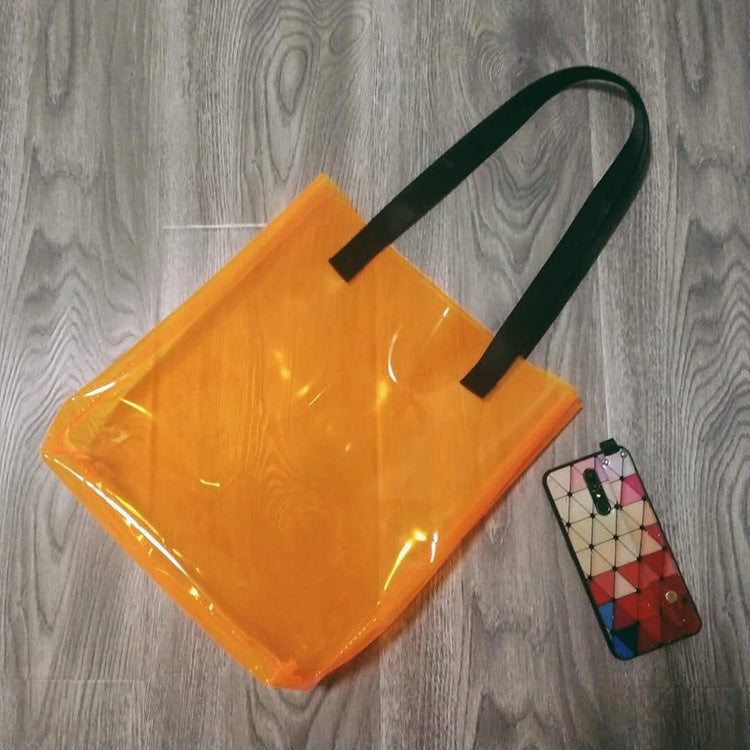 【Professional Customization】PVC Magic Color Radium Shooter Bag Transparent Jelly Bag Beach Waterproof Bag Versatile Gift Bag Printable Logo Manufacturers Customized Various Sizes and Styles(minimum 50pcs)