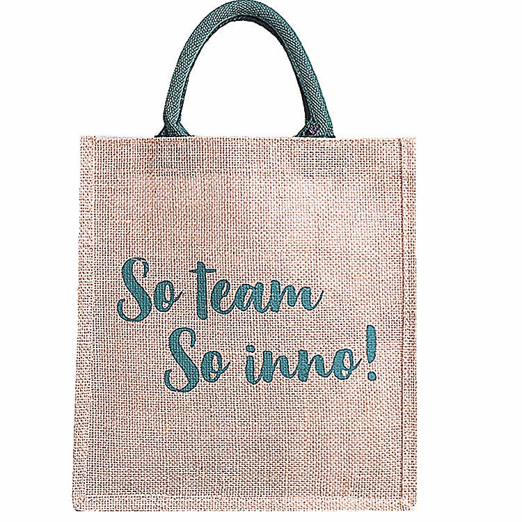 【Professional Customization】Jute Bag Customized Large Capacity Waterproof Jute Foreign Trade Handbag Portable Gift Storage Coarse Jute BagPrintable Logo Manufacturers Customized Various Sizes and Styles(minimum 50pcs)