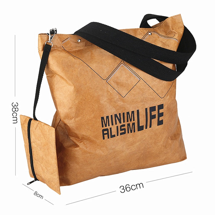 【Professional Customization】DuPont Paper Bag Tyvek Wash Kraft Paper Bag Tearing Kraft Paper BagPrintable Logo Manufacturers Customized Various Sizes and Styles(minimum 50pcs)