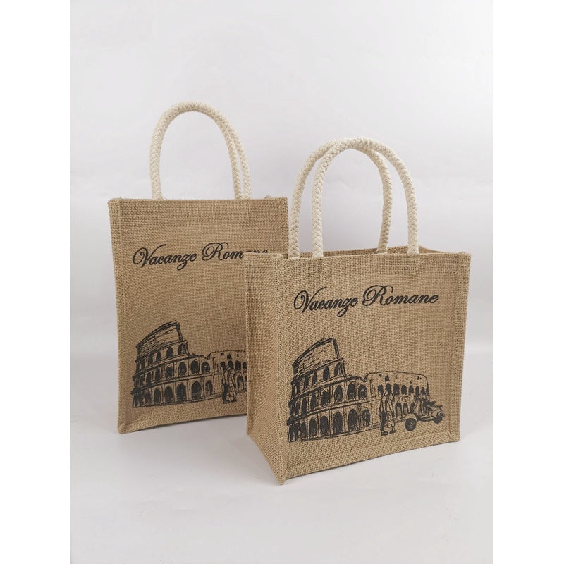 【Professional Customization】Jute Bag Coarse Hemp Portable Environmental Snacks Bag Girl Cotton Linen Bag Printable Logo Manufacturers Customized Various Sizes and Styles(minimum 50pcs)