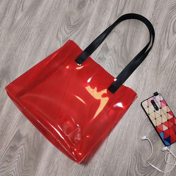 【Professional Customization】PVC Magic Color Radium Shooter Bag Transparent Jelly Bag Beach Waterproof Bag Versatile Gift Bag Printable Logo Manufacturers Customized Various Sizes and Styles(minimum 50pcs)