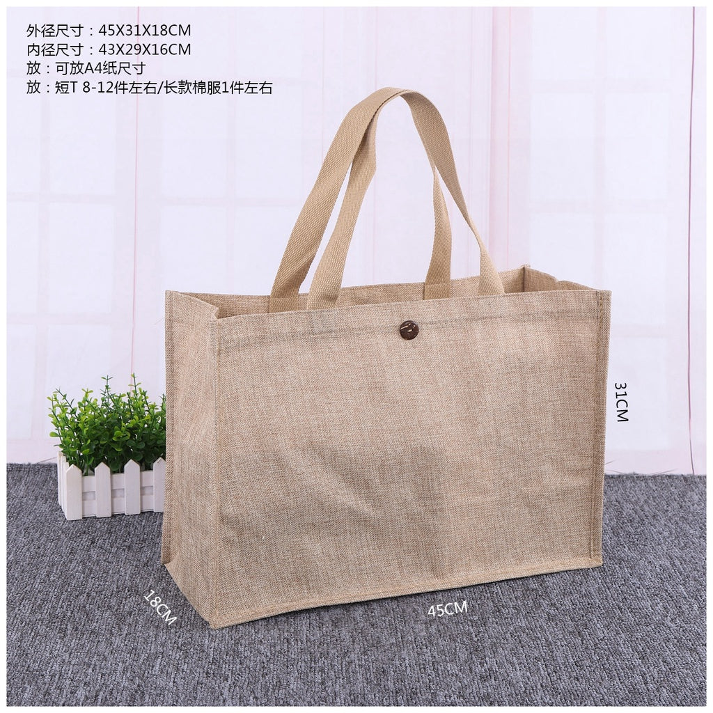 【Professional Customization】Canvas Bags Women's Linen Handbags Linen Shopping Bags Single Shoulder Large Capacity Handbags Korean Canvas Printable Logo Manufacturers Customized Various Sizes and Styles(minimum 50pcs)