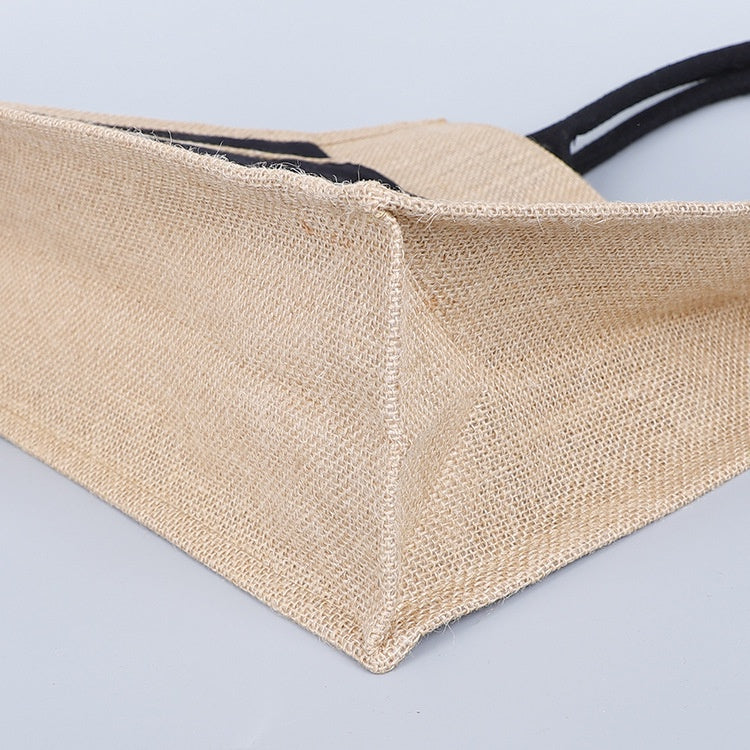 【Professional Customization】Manufacturers Customized Linen Bag Jute Plastic Bag Linen Bundle Pocket Imitation Linen Bag Wholesale Printable Logo Manufacturers Customized Various Sizes and Styles(minimum 50pcs)