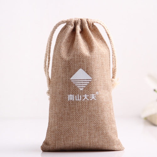 【Professional Customization】Factory Direct Sale Linen Drawstring Bag 5 Jin 10 Jin Rice Coarse Cereals Bag Creative Environmental Protection PackingPrintable Logo Manufacturers Customized Various Sizes and Styles(minimum 50pcs)