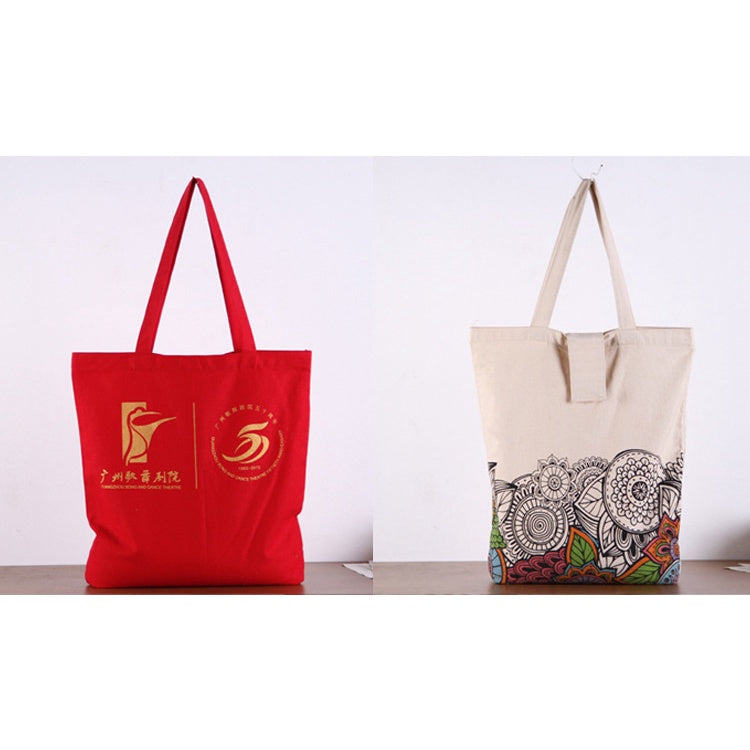 【Professional Customization】Factory Direct Sales Canvas Handbag Environmental Protection Shopping Bag Promotion Gift BagPrintable Logo Manufacturers Customized Various Sizes and Styles(minimum 50pcs)