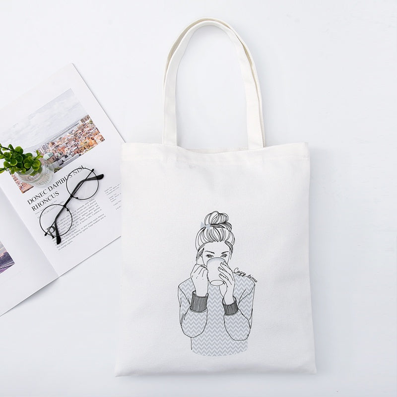 【Professional Customization】Canvas Bag Shopping Bag Handbag Customized Advertisement Business Enterprise Publicity Cotton Bag Printable Logo Manufacturers Customized Various Sizes and Styles(minimum 50pcs)