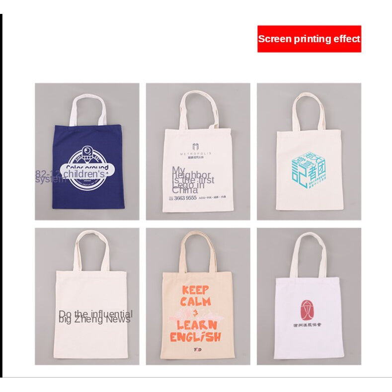 【Professional Customization】Canvas Bag Shopping Bag Handbag Customized Advertisement Business Enterprise Publicity Cotton Bag Printable Logo Manufacturers Customized Various Sizes and Styles(minimum 50pcs)