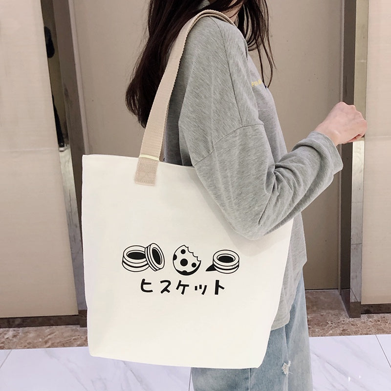 【Professional Customization】Lovely Canvas Bag Women's Single Shoulder Fashion Office Messenger Bag Printable Logo Manufacturers Customized Various Sizes and Styles(minimum 50pcs)