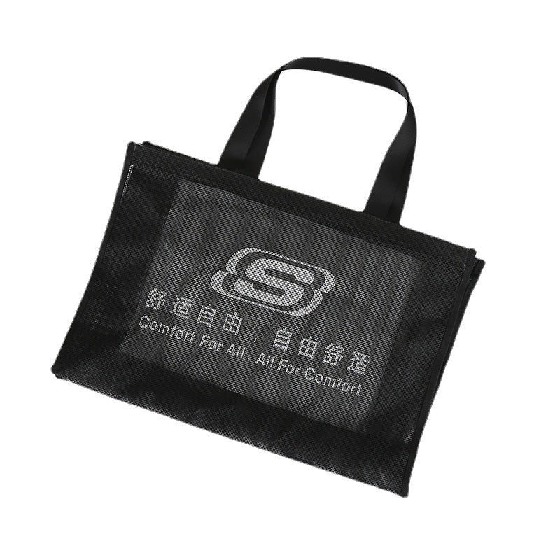 【Professional Customization】Fashion Hand-held Gauze Bag Customized  Nylon Net Shopping Bag Transparent Advertising Net BagPrintable Logo Manufacturers Customized Various Sizes and Styles(minimum 50pcs)