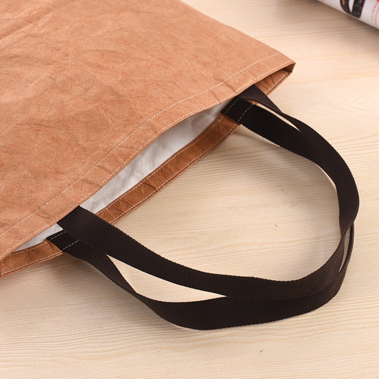 【Professional Customization】Custom Tear-proof Washed DuPont Paper Bags Pattern Kraft Paper Bags Custom Handbags DuPont Printable Logo Manufacturers Customized Various Sizes and Styles(minimum 50pcs)