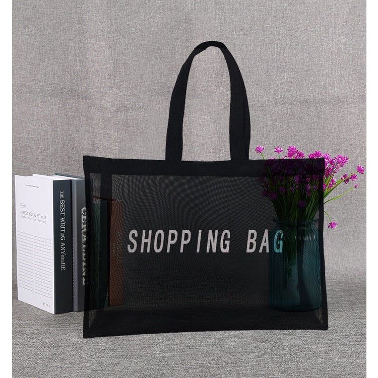 【Professional Customization】Custom-made Casual Beach Bag Mesh One-shoulder Shopping Bag Bath Bag Fashion Mesh One-shoulder BagPrintable Logo Manufacturers Customized Various Sizes and Styles(minimum 50pcs)