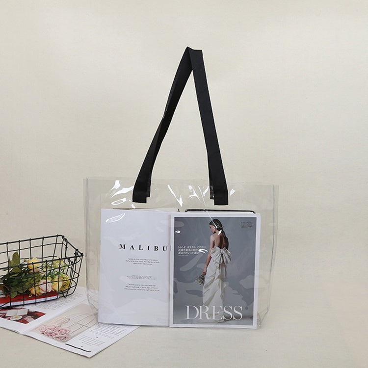 【Professional Customization】Network Red Envelope Pvc Handbag Advertising Bag Jelly Bag Promotion Gift Bag Environmental Protection Shopping Bag Printable Logo Manufacturers Customized Various Sizes and Styles(minimum 50pcs)