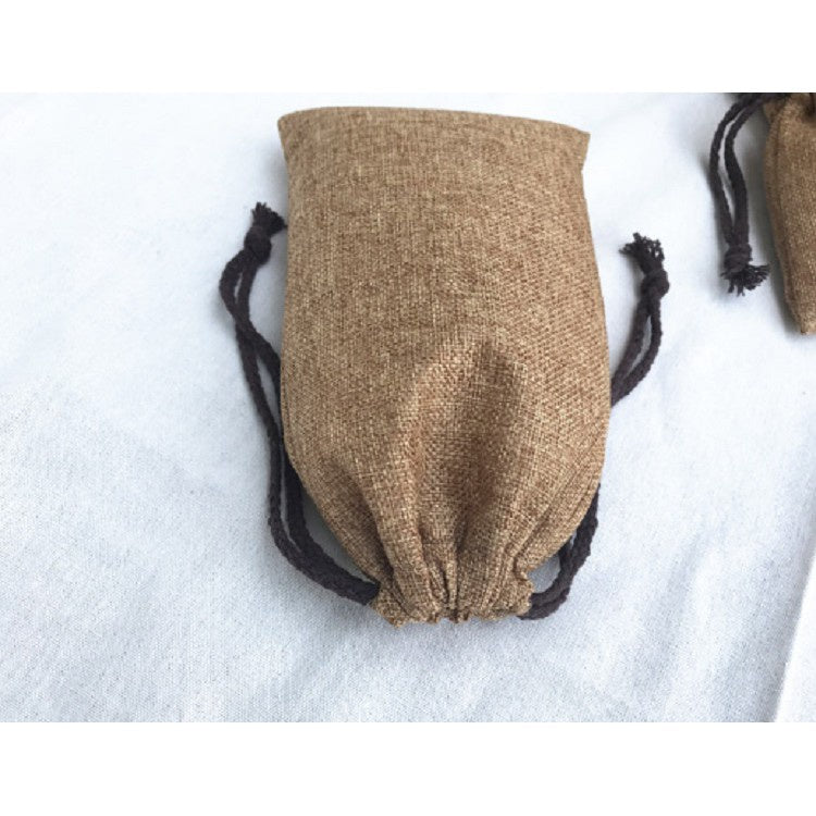 【Professional Customization】Linen Bag Bundle Pocket Small Rope Collection Pocket Rice Bag Packaging Leather Sports Shoes Jewelry Bag Printable Logo Manufacturers Customized Various Sizes and Styles(minimum 50pcs)