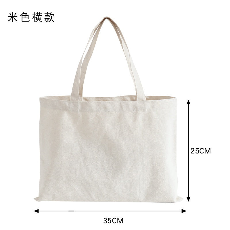 【Professional Customization】Canvas Bag Custom Canvas Bag Custom Pattern Diy Cloth Bag Female Portable Cotton Shopping Bag Green Bag Printable Logo Manufacturers Customized Various Sizes and Styles(minimum 50pcs)