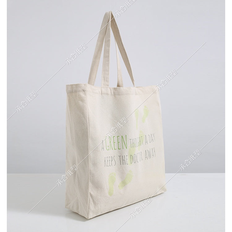 【Professional Customization】Canvas Bag Custom Printed Logo Bundle Pocket Environmental Portable Shopping Bag Advertising Bag Cotton Backpack BagPrintable Logo Manufacturers Customized Various Sizes and Styles(minimum 50pcs)